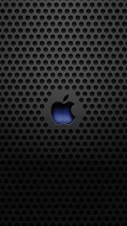 Apple Logo Metal Texture Wallpaper